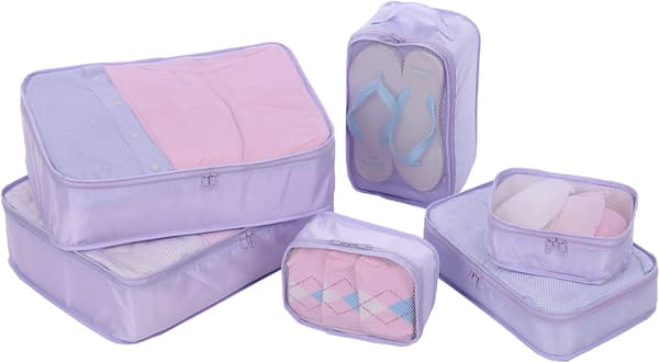 6 Set - Packningsresearrangör (Lavendel) Purple