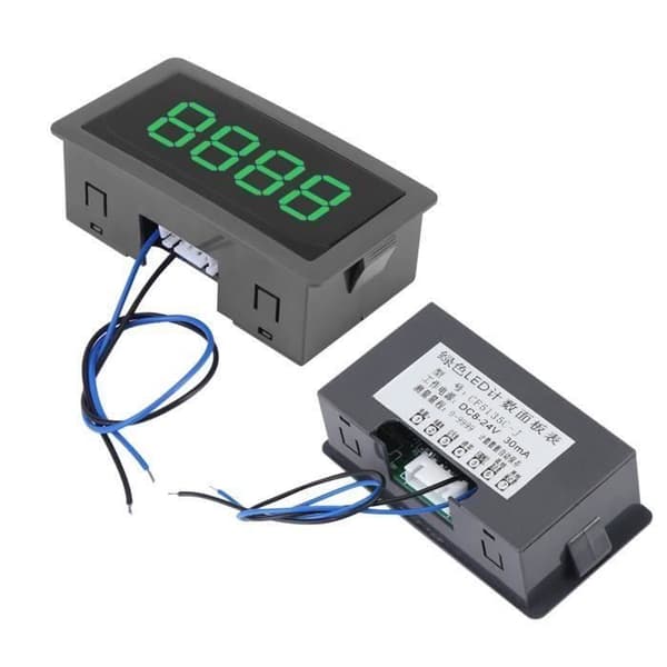 Digital Mätare - PZCC - 4-siffrig Digital Räknare - LED - Precision - Kompakt