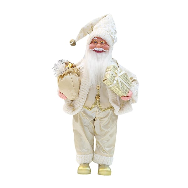Realistisk julenisse nissefigur dukke stående julenisse stående dukke Nyhet Julefigur Julepynt Ornament Dukke