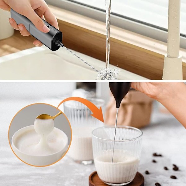 Mini elektrisk piskerisblender, mælkeskummer, blender, mini skummer, mini kaffepisker