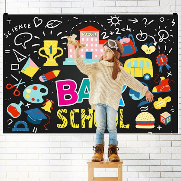 Tilbage til skolen dekorationer til klasseværelset - Velkommen tilbage baggrund banner til have klasseværelse foto baggrund