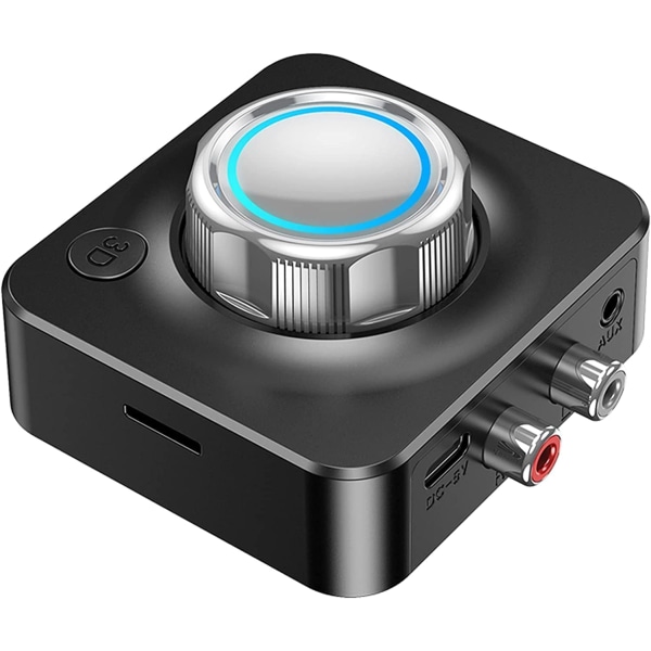 Bluetooth 5.0 -vastaanotin, langaton auton äänenvastaanotin Bluetooth-sovitin aptX-LL:llä, matalalla viiveellä, 3D-tilaäänellä, 3,5 mm:n ja RCA-liitännällä
