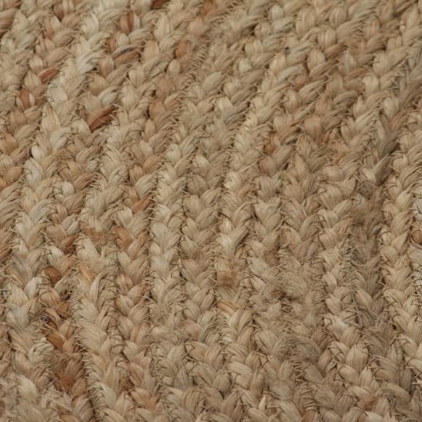 vidaXL Juuttimatto punottu pyöreä 150 cm beige Beige