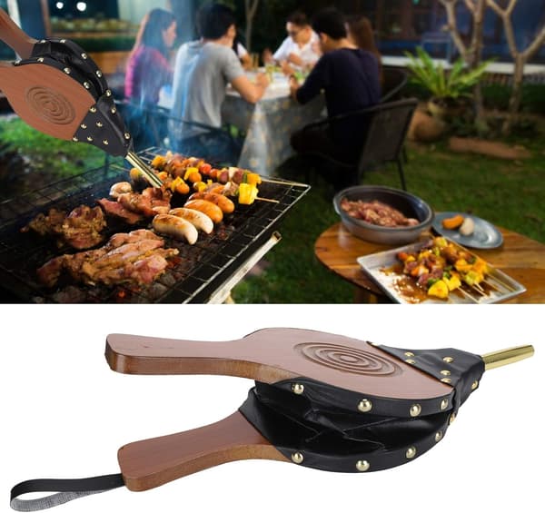 Pejs Blæser, Træ Manuel Pejs Blæsebælge Værktøjer til Udendørs Camping Grill