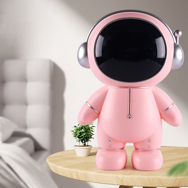 Astronaut Sparbössa, Rymdman Modell Spargris, Lämplig för Pojkar Flickor Barn Leksaker Förvaringsburk Prydnad Rum Dekoration(Rosa) Pink