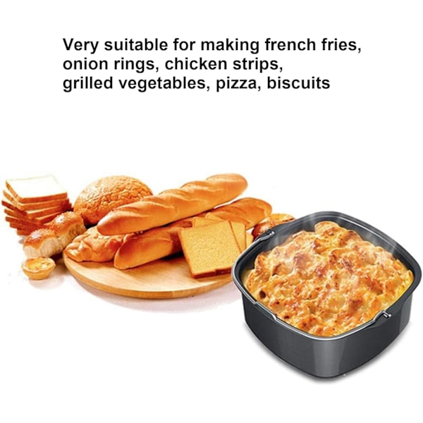 Kaktunna, kakform, järnvärmebeständig fritös kakform, non-stick pizzapannor, återanvändbar bakform, fritöstillbehör (22 cm)