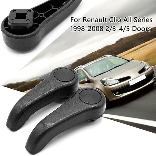 Istuimen säädettävä jakoavainsarja Vivun kahva Clio Mk2 Twingo 1998-20008, Istuimen säätövedin Vaihto Black
