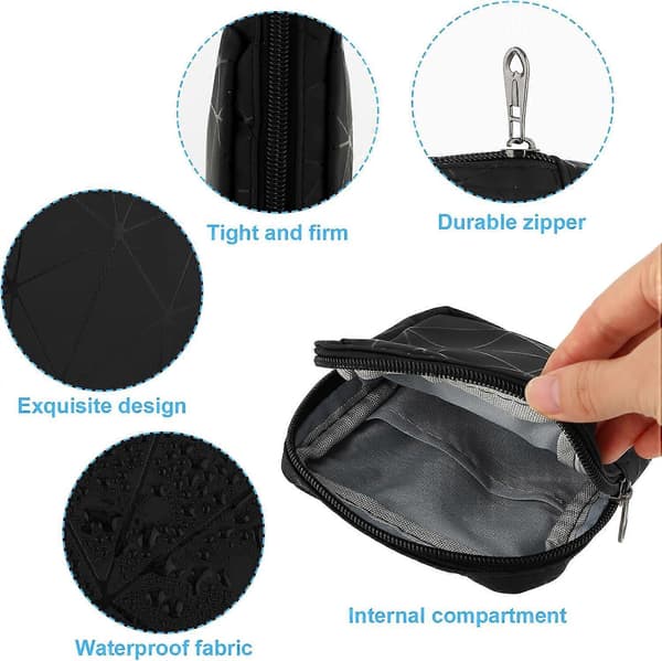 Oppbevaringspose for tampongbind Mini sanitetsbind Oppbevaringspose med glidelås Menstruasjonspose Sanitetsbindpose Bærbar tampongpose Organizer for kvinner
