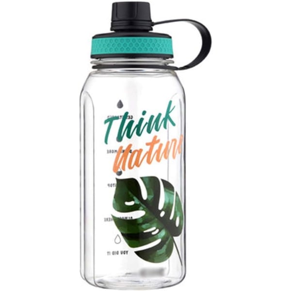 Vandkop Vandflaske, Sportsvandkande, 900 ml fitnessflaske, vandflaske (farve: grøn, størrelse: 900 ml) Green