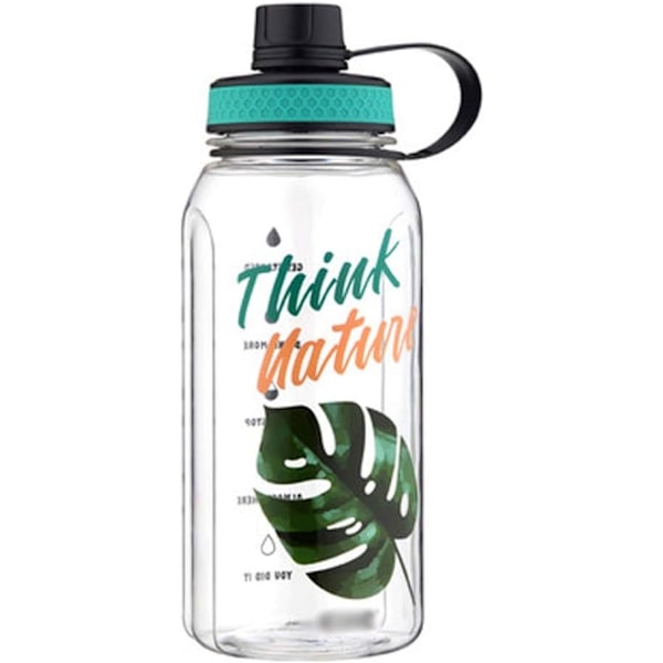 Vandkop Vandflaske, Sportsvandkande, 900ML Fitnessflaske, Vandflaske (Farve: Grøn, Størrelse: 900ml) Green