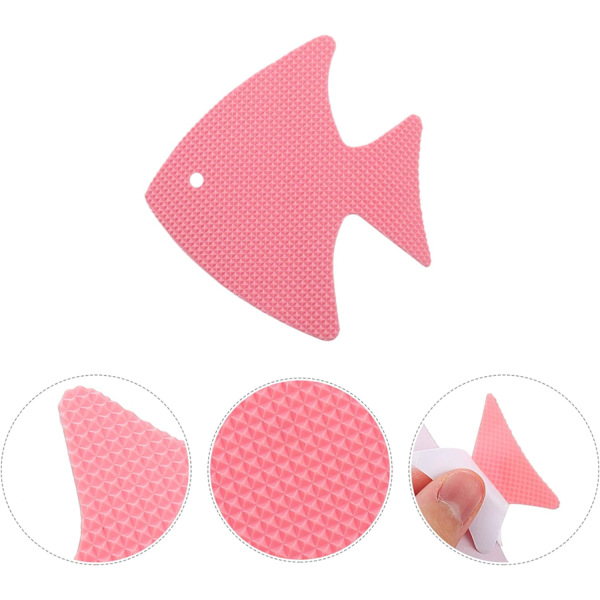 20 kpl liukuesteet kylpyammeeseen, liukumattomat kylpyhuoneen tarrat, suihkuraidat, liukuesteteippi suihkulle, ammeelle, portaisiin, lattian koristeluun (vaaleanpunainen kala) Pink Fish
