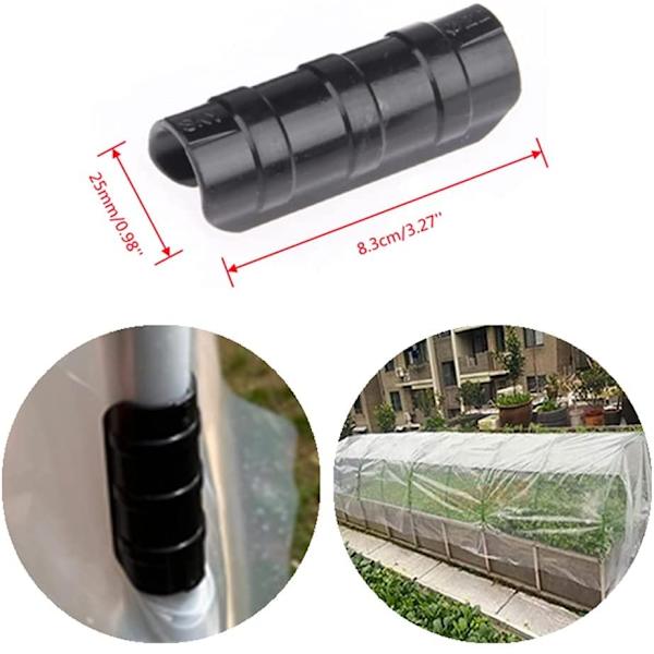 Pakke med 50 klips for drivhus 25 mm