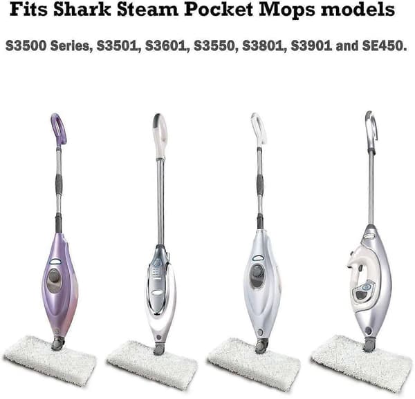 5-pak Mikrofiber Dampmoppepuder Passer til Neat Damprenser - jjS