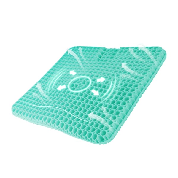 Forstørret version af honeycomb gel pude Ergonomisk design Polymer gel for at styrke støtten Velegnet til bil, kontor, familie, kørestol