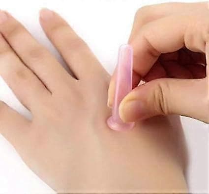 4 stk. Ansiktskoppeterapi Sett Anti Cellulitt, Silikon Vakuum Cu