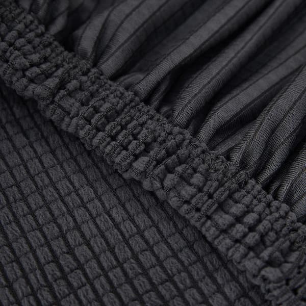 Sofföverdrag sofföverdrag soffkast sofföverdrag fåtöljöverdrag sofföverdrag superelastisk stretch jacquard, 1-sits (90-140cm), grå