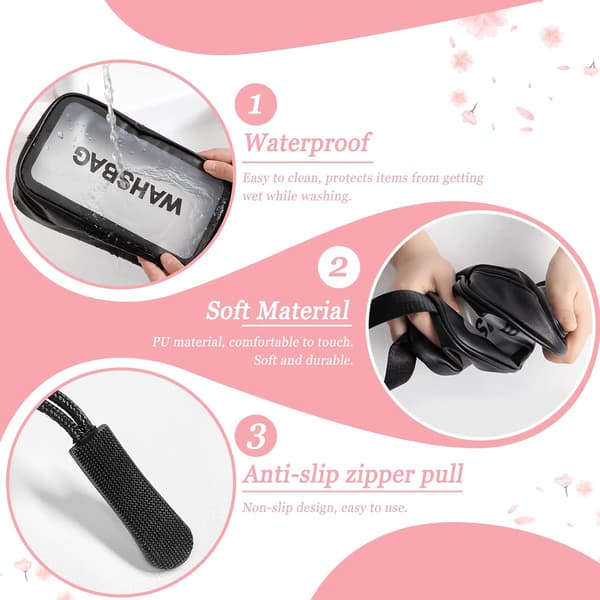 Sminkepung, 3 størrelser (svart) Black