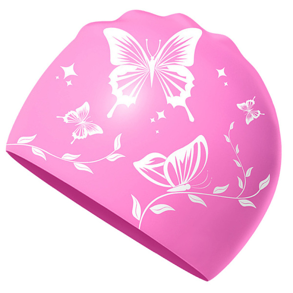 Badehette for kvinner - Myk, elastisk, sklisikker, stilig, komfortabel (rosa)