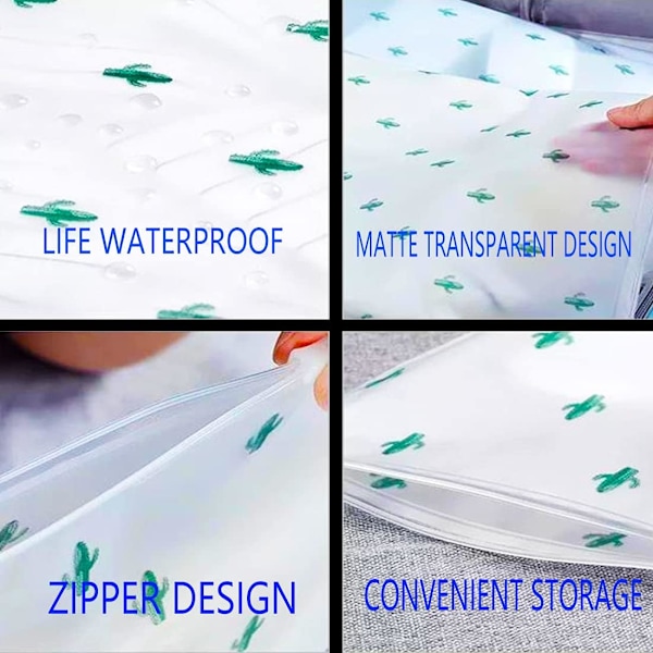 10 stk. Opbevaringsposer multifunktionelle vandtætte undertøj forseglede poser støvtætte poser skotasker genlukkelige plastikposer (24*35cm) Green 24*35cm