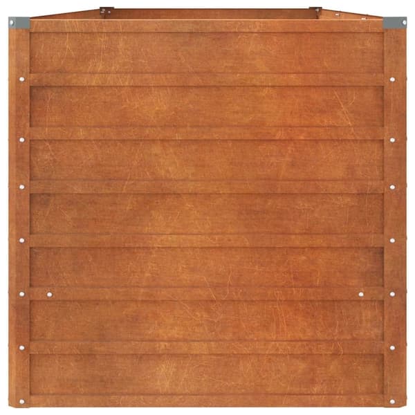 vidaXL Dyrkekasse rusten 240x80x77 cm rustbestandig stål Brun