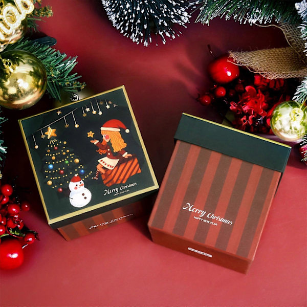 Julgransprydnader Julklappsförpackning Godis Liten Presentförpackning Julklapp Semesterpresentförpackning Present Med Handväska Festlig