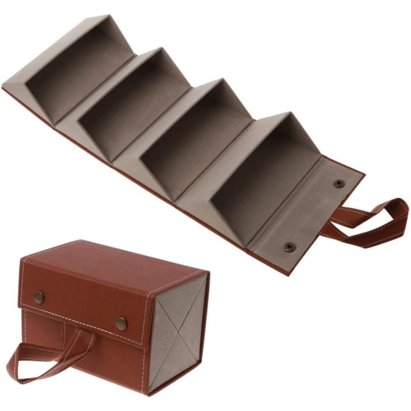 Briller Display Holder Organizer, Brun brown