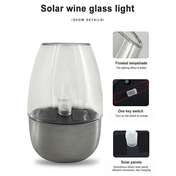 Solcellelampe LED-lys CAPPING TRANSPARENCY Capping transparency Capping transparency