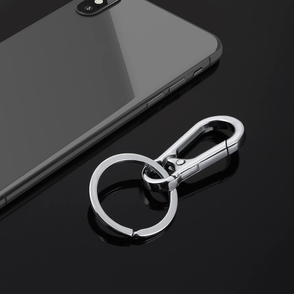 Metallinen avaimenperä karbiinikiinnike avaimenperä avaimenperä ketjun pidikkeet koukkupidike= Unisex, 4 pakkausta