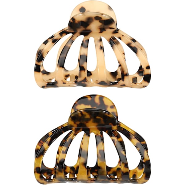 2-pak hårklemmer bohemsk Leopard