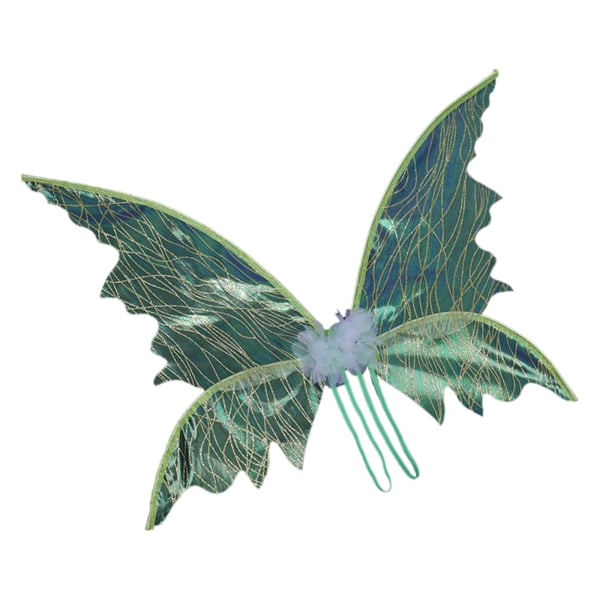 Fairy Wings, Barn Vuxen Glödande Fairy Wings Dress Up Butterfly Wings Änglavingar Sparkle Kostymer Cosplay för födelsedagsfest Holiday Green