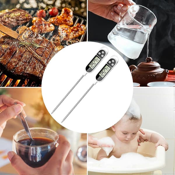 2-pack Universal Digital Kökstermometer, 0,1°C Matlagningsprob Accura