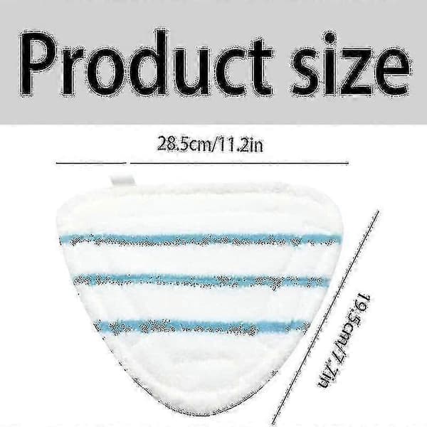 6-pak moppepuder til Clean Tenso Power 2.0 damprenser, mikrofiber dampmoppe erstatning, dampkost moppeovertræk