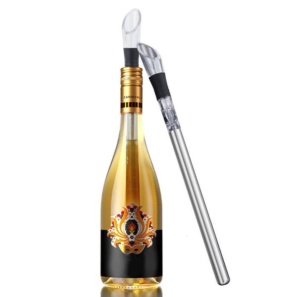 Pieces Vinkjølerstav i rustfritt stål, vinheller, vinkjølersett