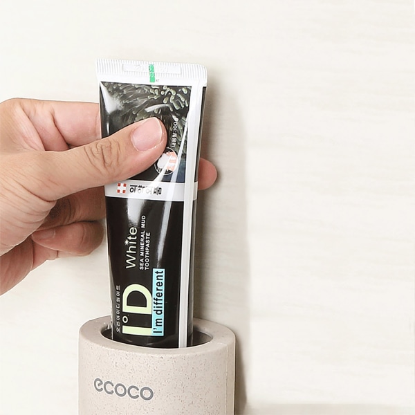 Automatisk tandpasta dispenser sæt med 2 stykker (2 pakke)