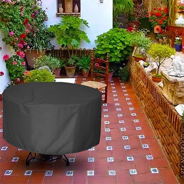 Överdrag för trädgårdsbord, vattentät presenning skyddande överdrag för trädgårdsmöbler och vinterförvaring av möbler (120 x 75cm)