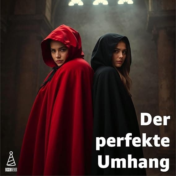 Kappe med hætte - Til Halloween, fastelavn og maskerade Vampyrkostume til børn og voksne, vendbar 120 cm black