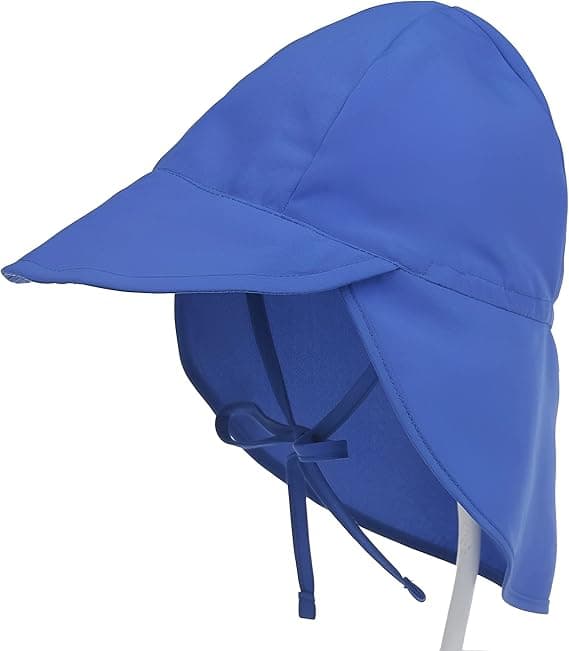 Barn Solskydd Mössa Utomhus Andningsbar Mesh Baby Solhatt Strandhatt Reshatt, Blå