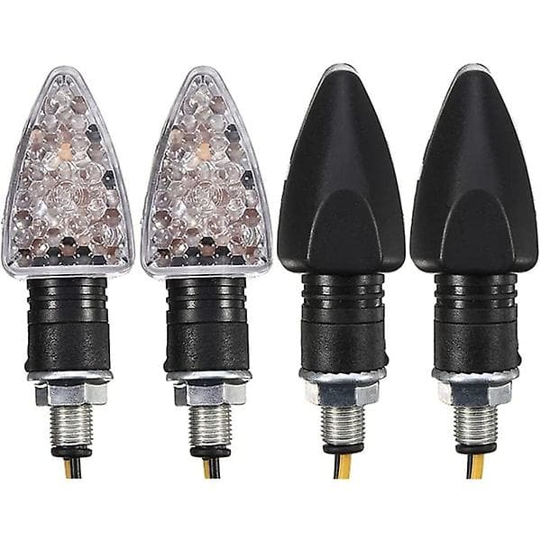 4 dele motorcykel 15 LED blinklys Amber blinklys Bl