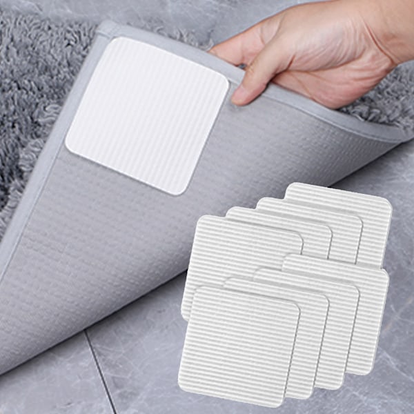 Mattgrepp halkfri matta vakuumteknik halkfri underlag för parkettgolv halkfri matta matta halkfri antikrullning 10 x 10 cm 4-pack 8pcs