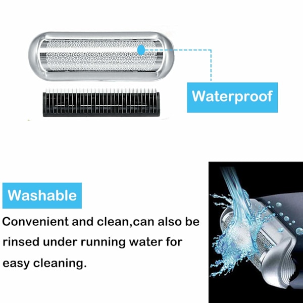 Rakblad och skär för Braun, ersättningsdelar för rakapparater, kompatibel med Braun P40 P50 P60 P70 P80 P90M30 M60 etc.