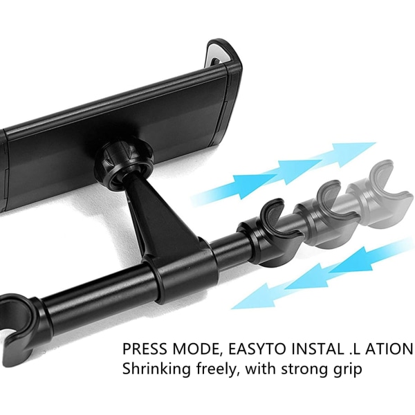 Universal bilseteholder - 360 graders rotasjon - For alle 4,7-12,9 tommers nettbrett - Pad Pro 9,7-10,5 tommer - iPad Air Mini