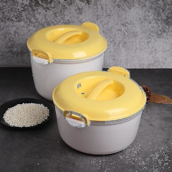 Bærbar Mikrobølgeovn Riskoker Multifunksjonell Steamer 2000ml
