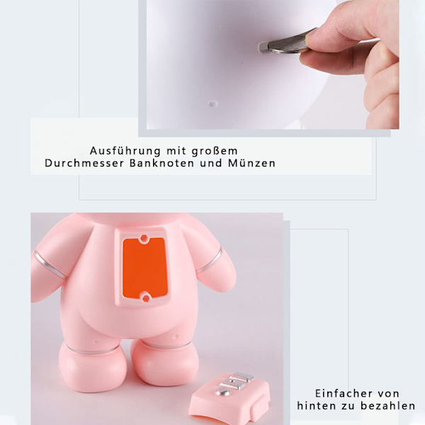 Astronaut Pengekasse, Rummand Model Piggy Bank, Velegnet til Drenge Piger Børn Legetøj Opbevaringskrukke Ornament Værelse Dekoration(Pink) Pink