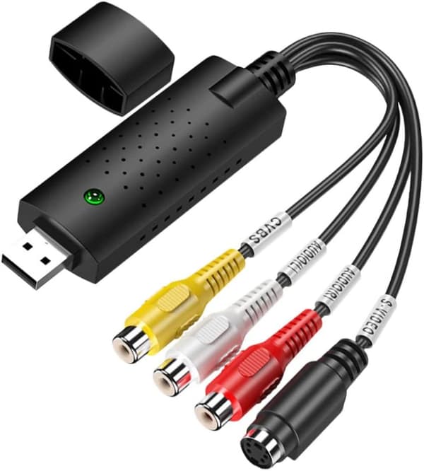 USB VHS Video Capture Converter til Digital DVD Recorder DVD Transfer Video Capture til Windows, USB Videokort