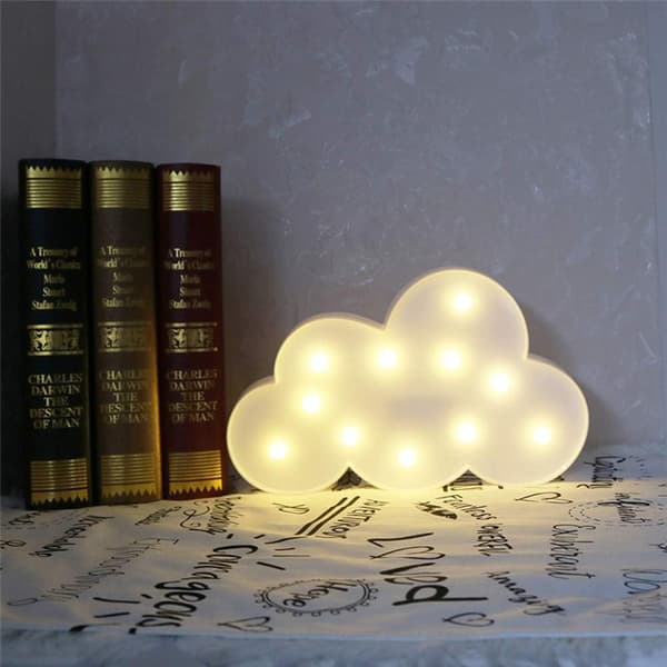 3 stk. 3D LED Chritmas Star Moon Natlys