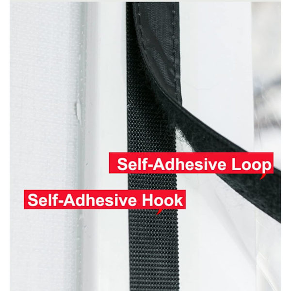 Magnetisk dörrgardin, magnetisk termisk dörrgardin, 90x210 cm, idealisk för att använda luftkonditionering på sommaren, vattentät, vindtät, stängs automatiskt black 90*210cm