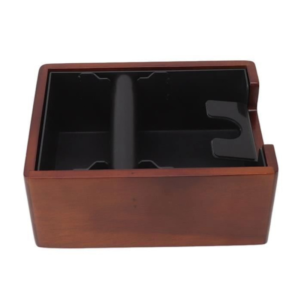 Inbyggd kaffebox i trä ABS-järn med handtag, ordhållare, kaffehink för kaffe, förvaringslåda för hemmet