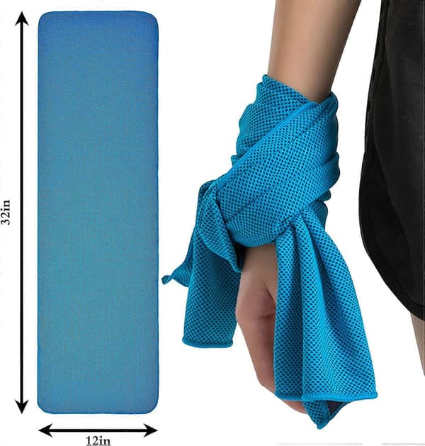 2 stk. Kølehåndklæde, Kølehåndklæde, Mikrofiber Sportshåndklæde