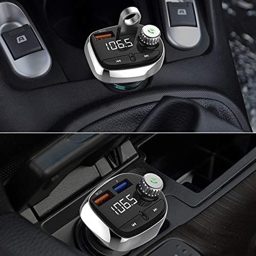 T61 Bluetooth Bil Kit Håndfri MP3-afspiller QC3.0 USB-oplader FM-sender