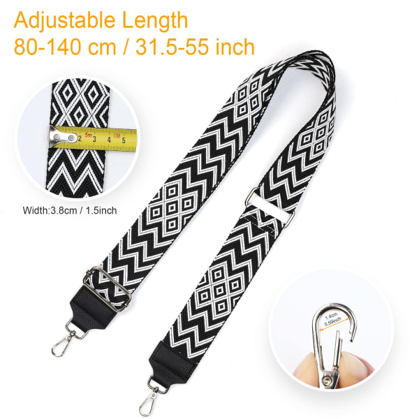 Bag straps for changing, adjustable shoulder strap wide 3.8 cm, length adjustable 75-145 cm shoulder strap for shoulder bags, carrier bags